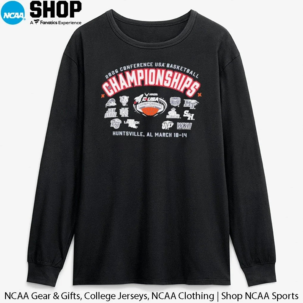 12 Teams 2026 Conference USA Basketball Champions Huntsville Al March 10-14 T-Shirt