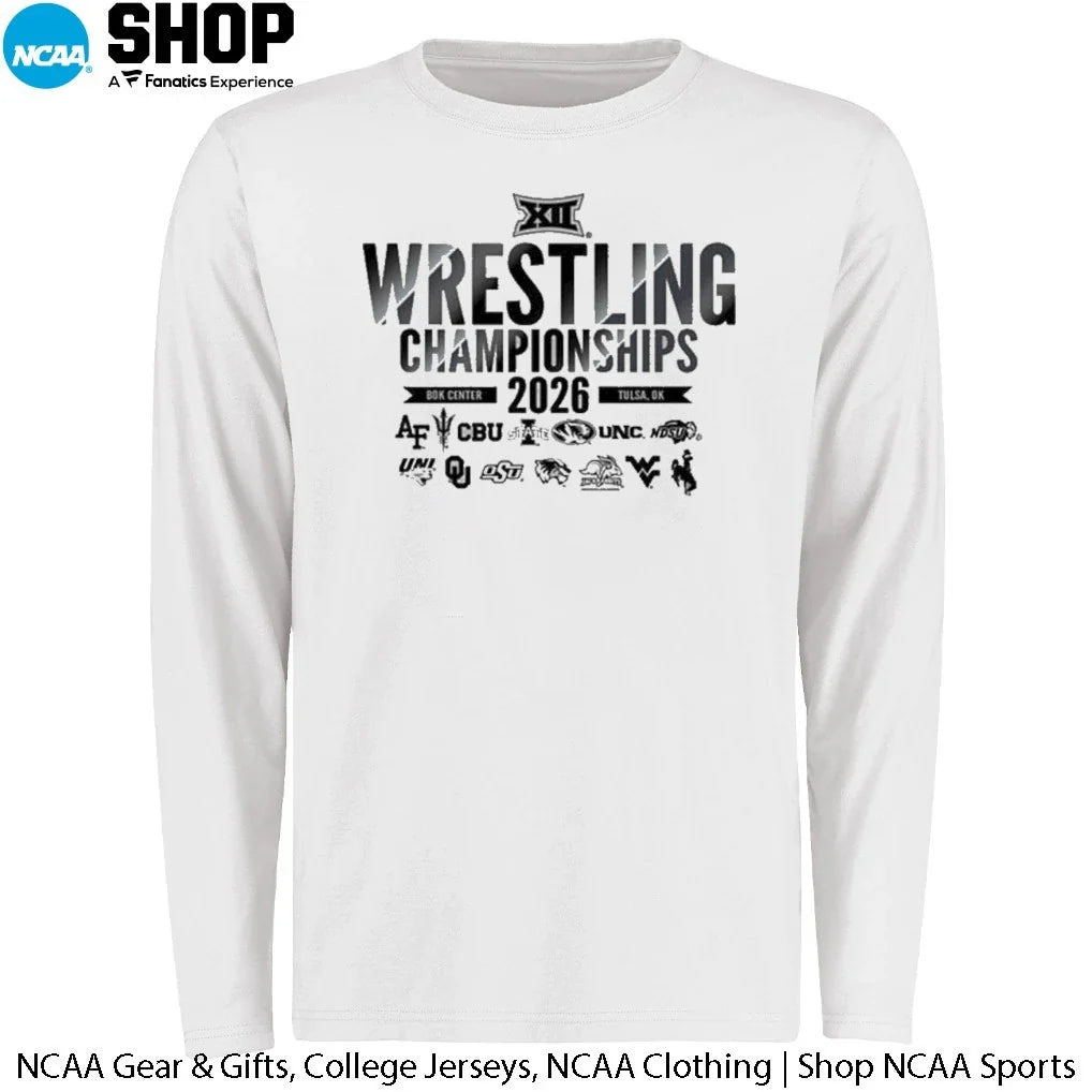 2026 Big 12 Wrestling Championships Box Center Tulsa Ok T-Shirt