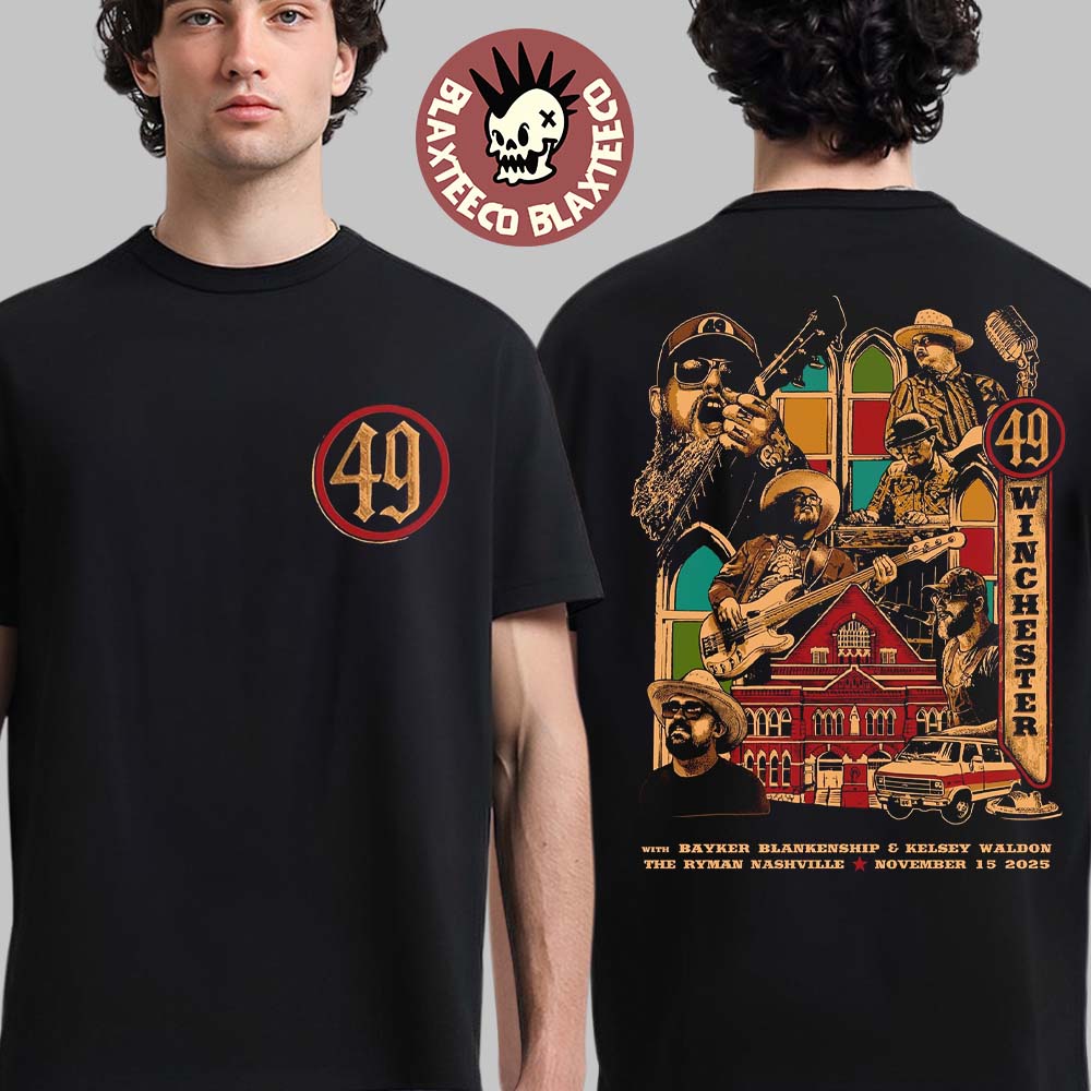 49 Winchester Nashville Tennessee 2025 Night 2 Event Poster At The Ryman On November 15 2025 Two Sided T-Shirt