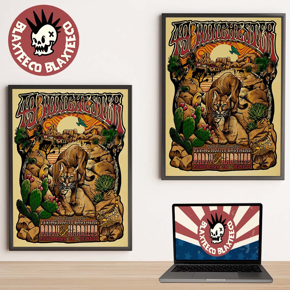 49 Winchester Pioneertown California 2026 Gig Poster At Pappy And Harriet’s On May 9 2026 Home Decor Poster Canvas