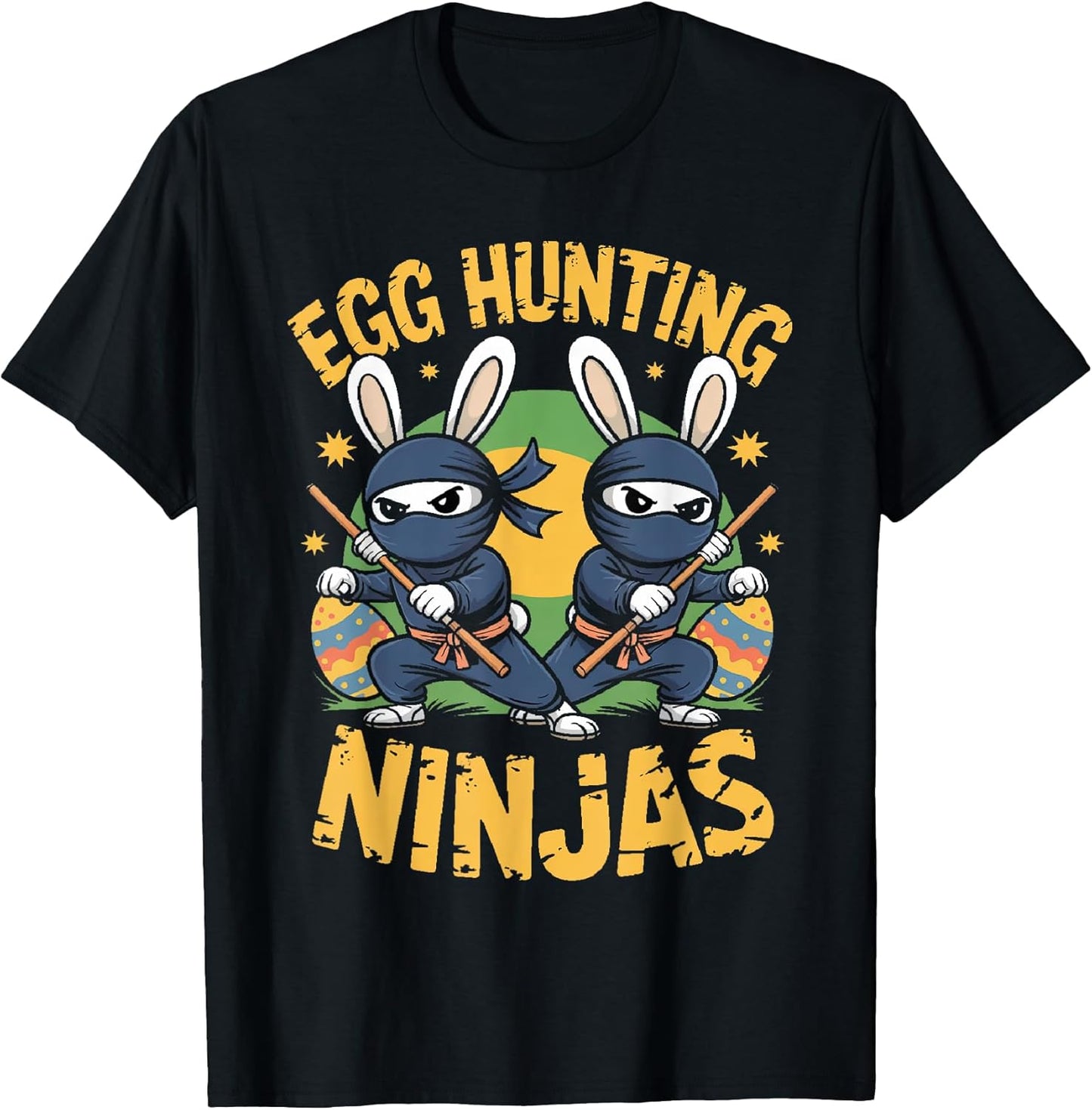 Easter Egg Hunting Ninja Bunny Novelty Merch