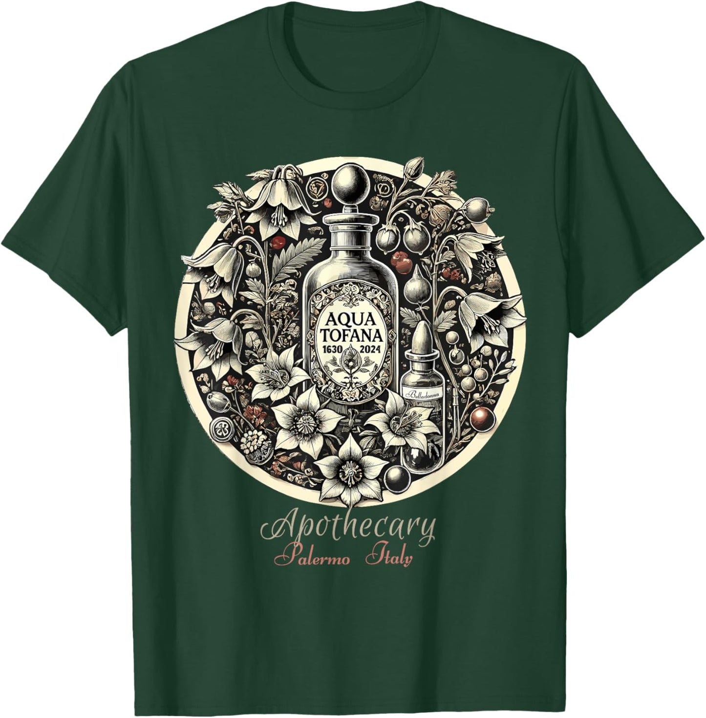 Aqua Tofana Dark Humor Botanic Beauty Costume Tee