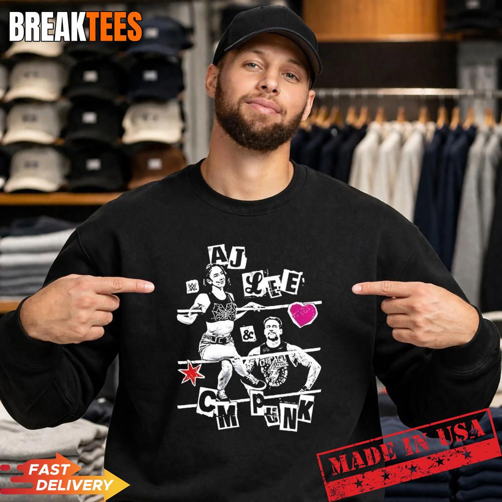 AJ Lee and CM Punk WWE relationship goals T-Shirt