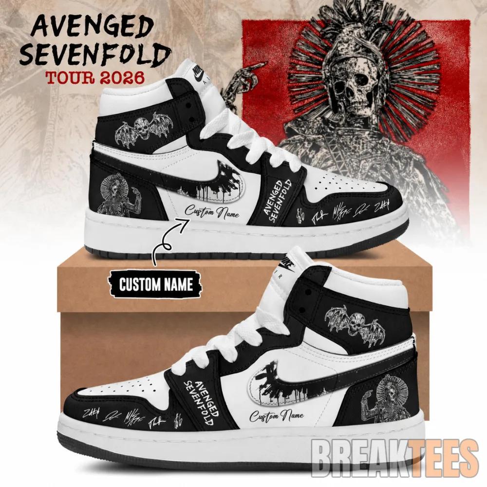 Avenged Sevenfold Tour 2026 Custom Air Jordan 1 Shoes
