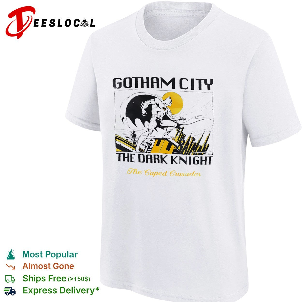 Batman Gotham City The Dark Knight the Caped Crusader the Batman shirt