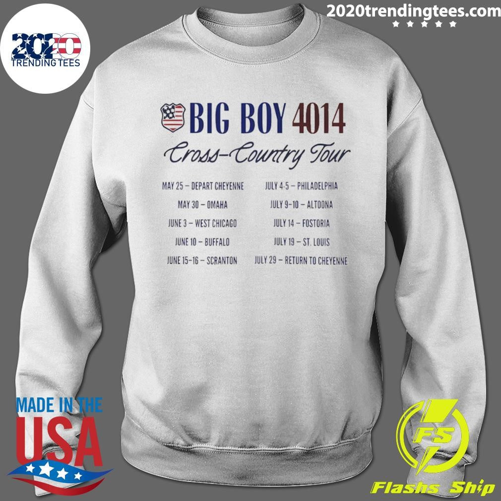 Big Boy 4014 Tour America 250 Train Shirt