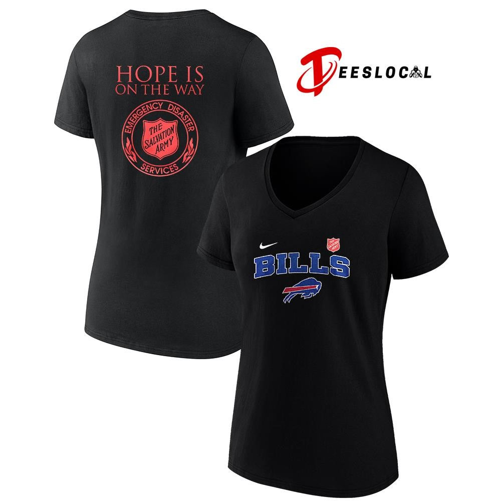Buffalo Bills x the Salvation army hope is on the way emergency diaster services logo shirt