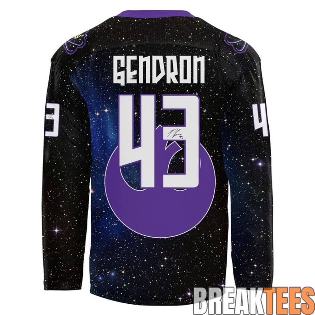 Captain Miles Gendrons GameWorn Star Wars Hockey Jersey