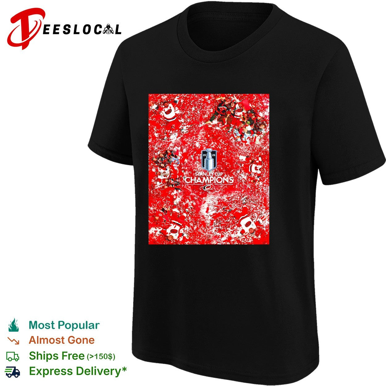 Carolina Hurricanes Stanley Cup Champions confetti splash celebration art shirt