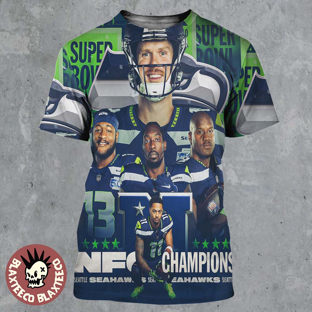 Celebrate Seattle Seahawks 2025 2026 NFC Champions Back In The Super Bowl For The First Time In 11 Years All Over Print Shirt