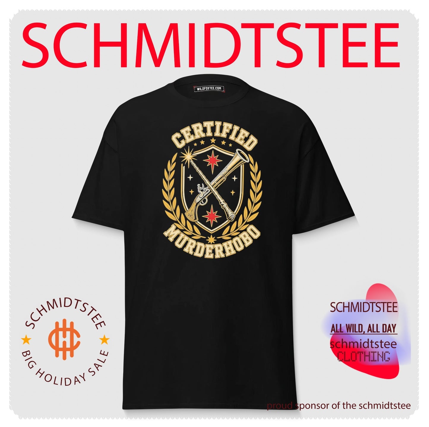 Certified Murderhobo Dungeons and Dragons shirt