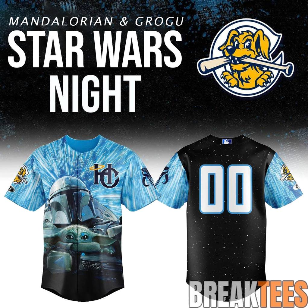 Charleston RiverDogs x Star Wars Night Custom Baseball Jersey
