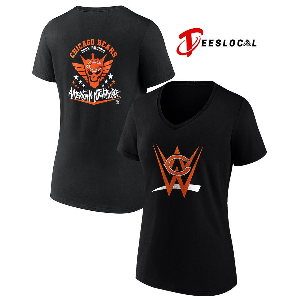 Chicago Bears x Cody Rhones American nightmare logo shirt