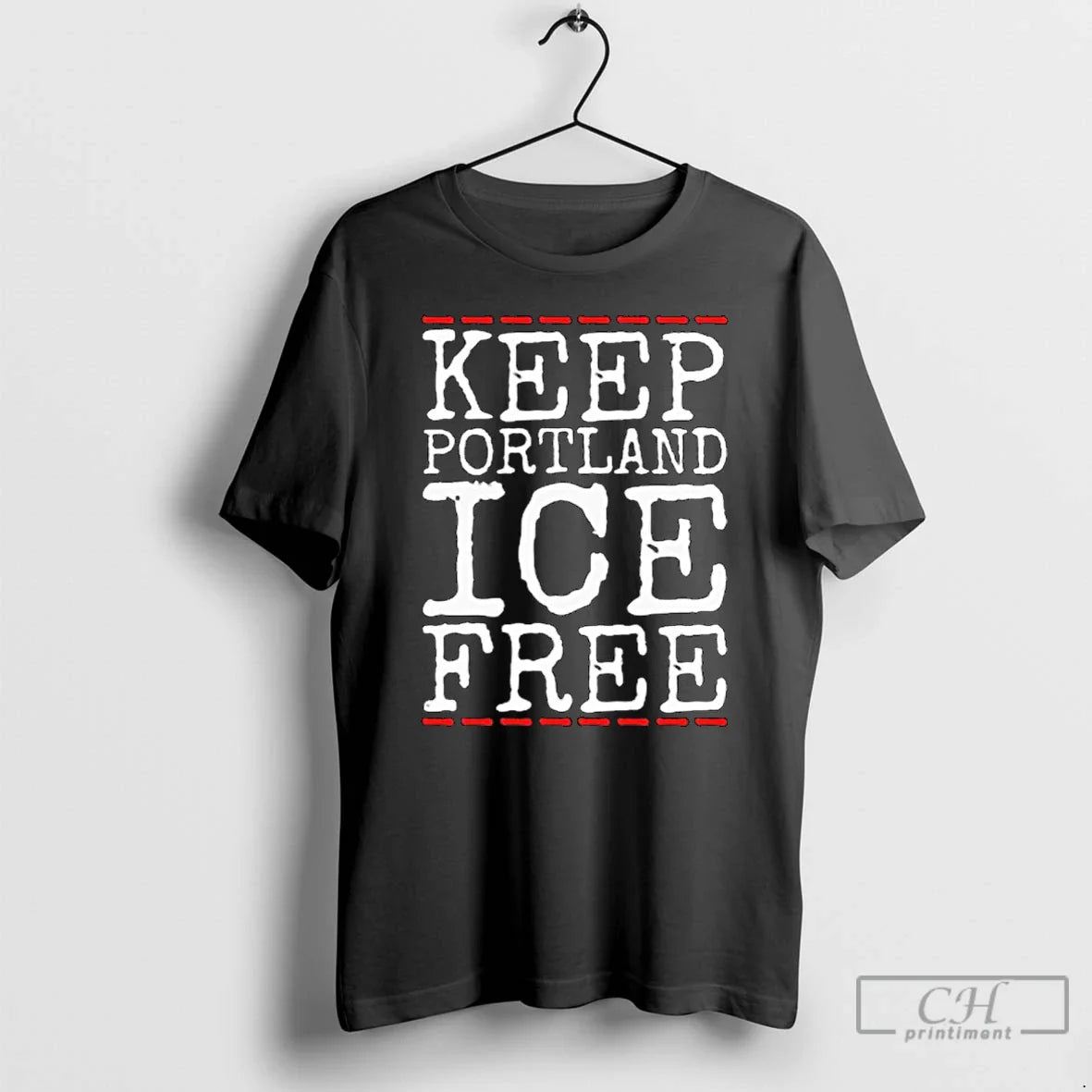 Classic Keep Portland Ice Free Abolish Ice Anti Fascist Long Sleve T Shirts