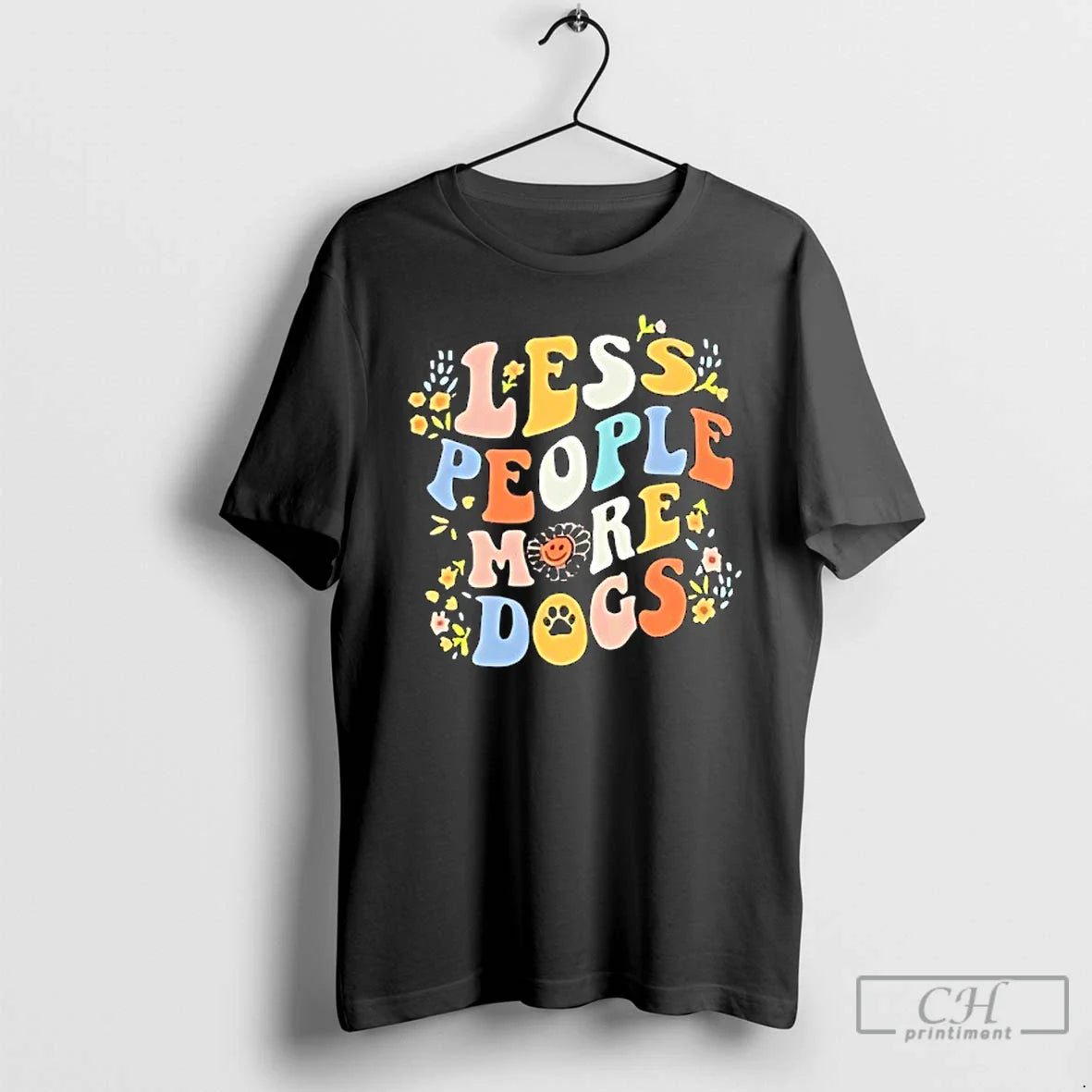 Classic Less People More Dogs T Shirts