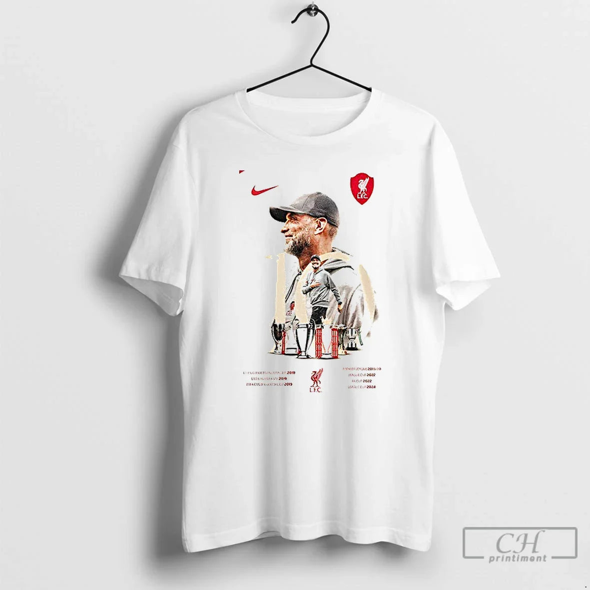 Classic Liverpool Fc X Jurgen Klopp 10th Anniversary Football Lover T Shirts
