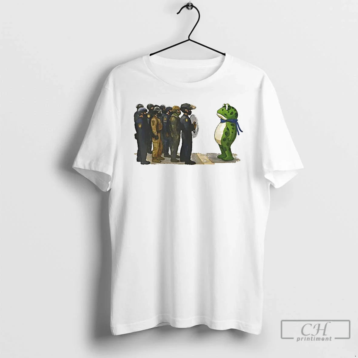 Classic Portland Frog Protest Anti Ice Fdt Resistance T Shirts