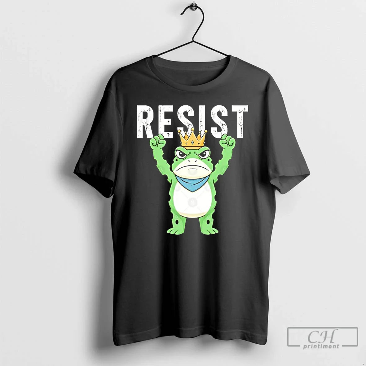 Classic Resist Portland Frog King T Shirts