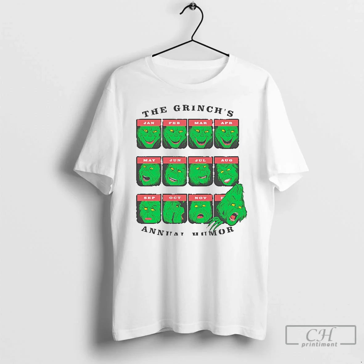 Classic The Grinchs Annual Mood White T Shirts