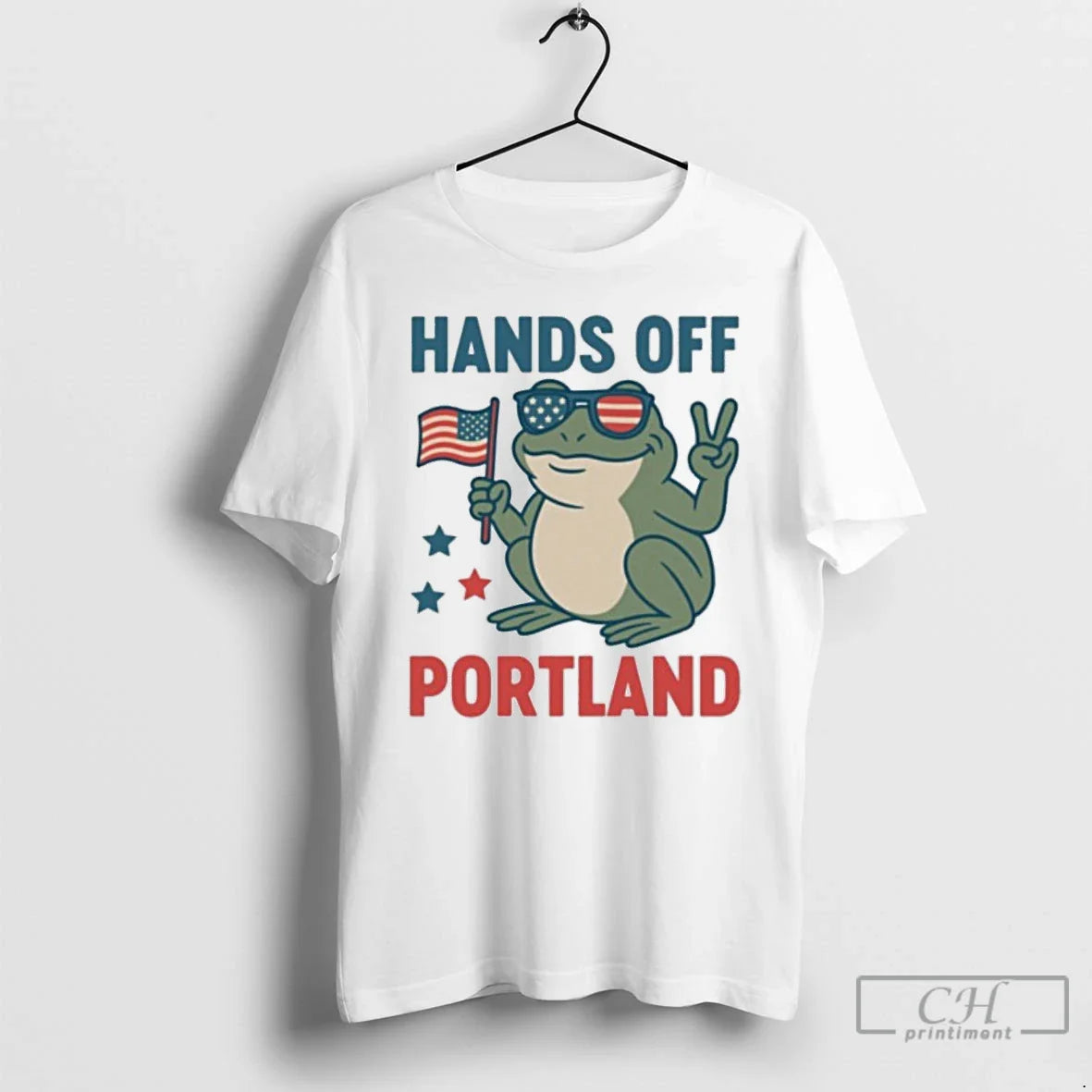 Classic Hands Off Portland Frog Protest Against Fascism T Shirts