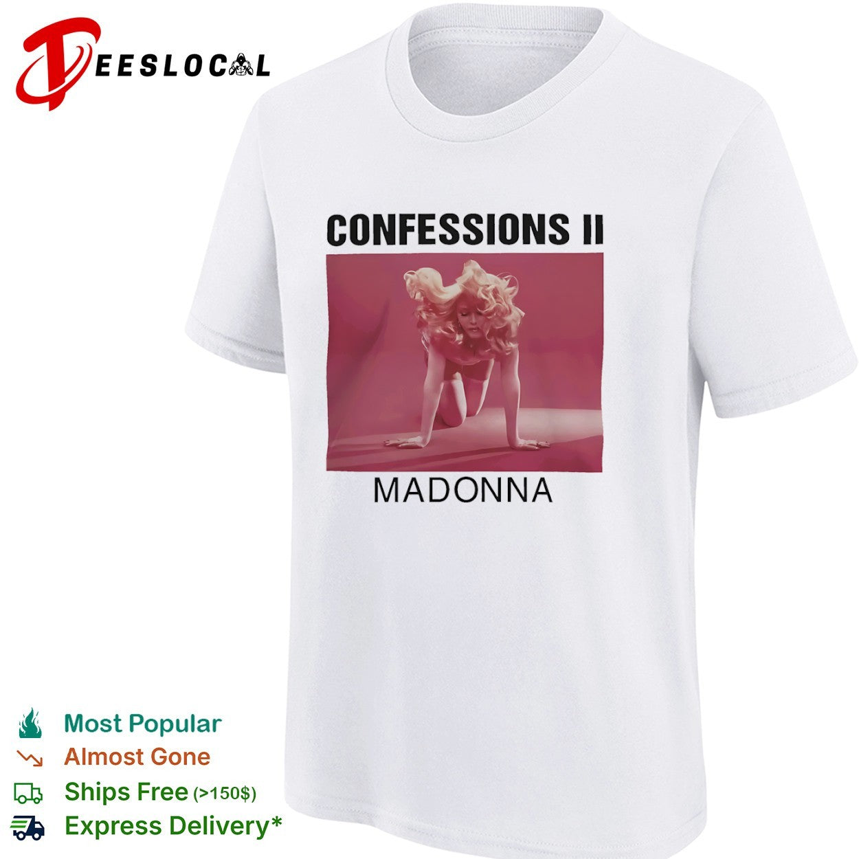 Confessions II Madonna album cover shirt