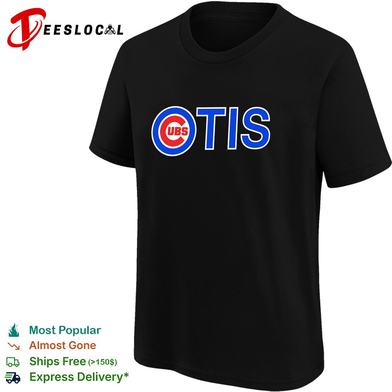 Cubs Otis Chicago Cubs Major League Baseball logo parody team name shirt