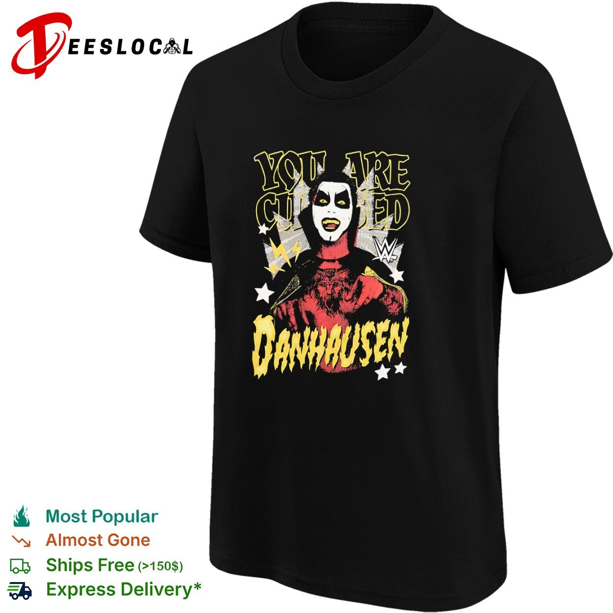 Danhausen You are Cursed WWE Wrestling shirt