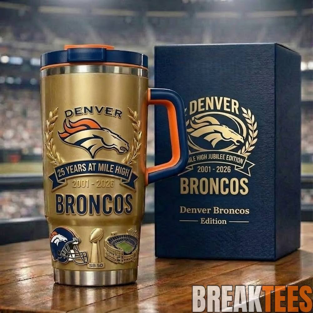 Denver Broncos 25 Years At Mile High Special Tumbler