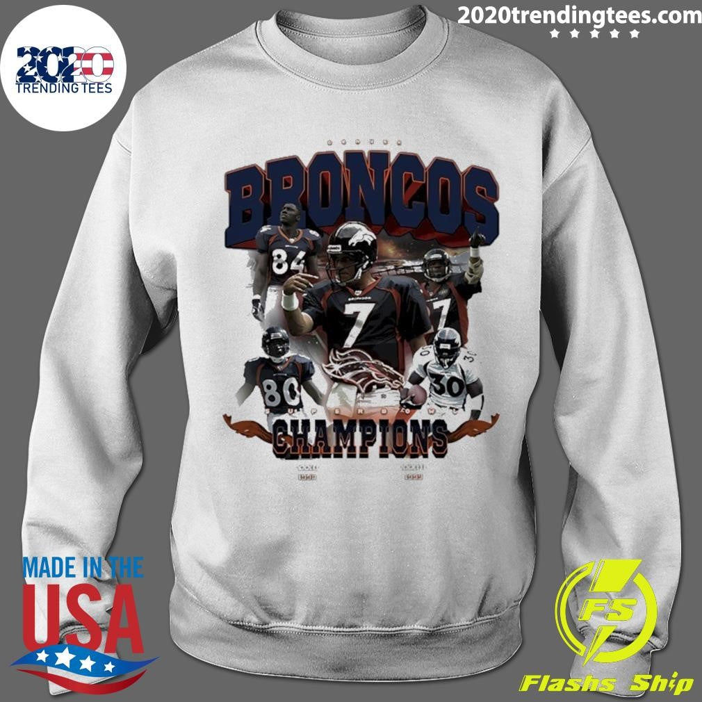 Denver Broncos Back To Back 1998 1999 Super Bowl Champions Shirt