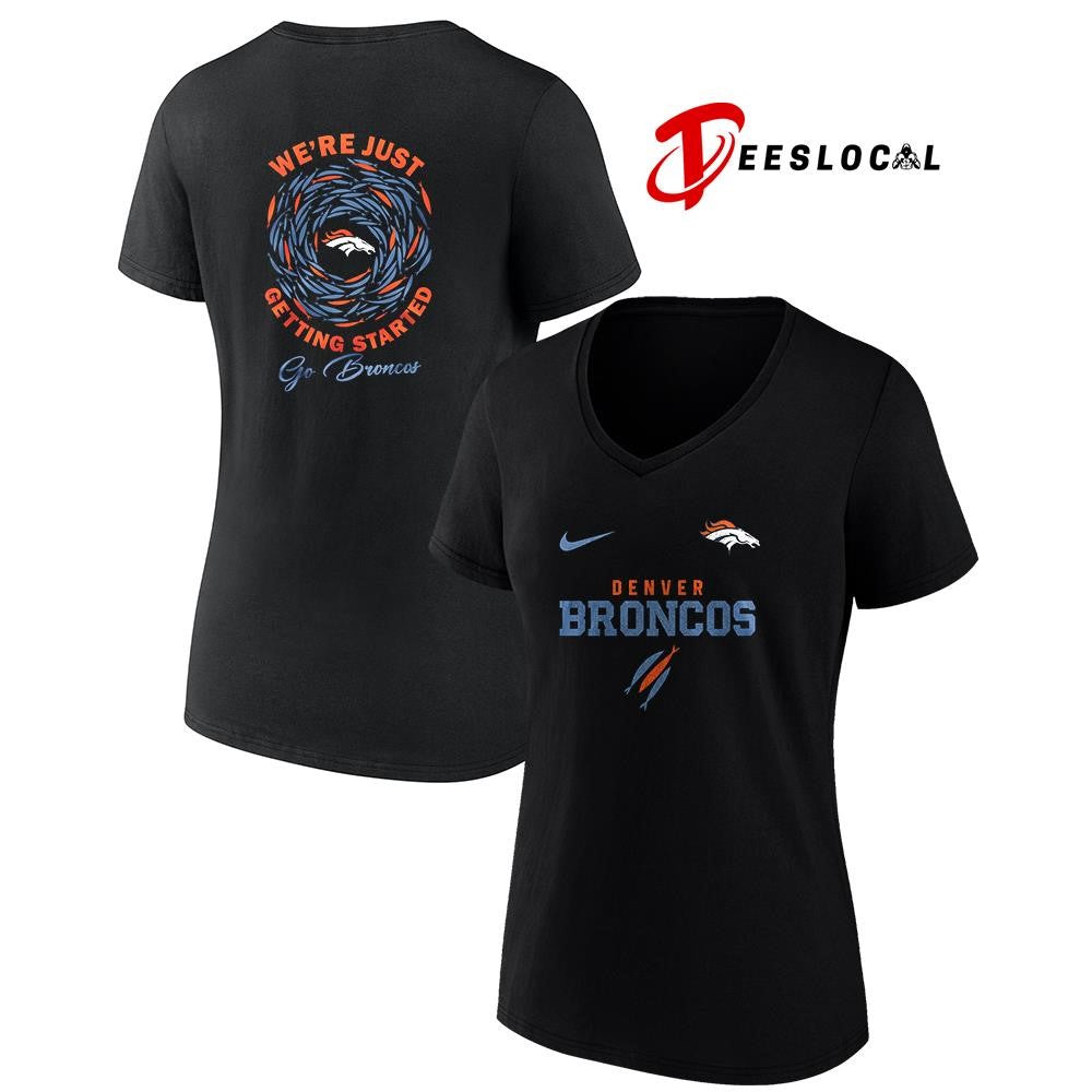 Denver Broncos x The Chosen we’re just getting started logo shirt