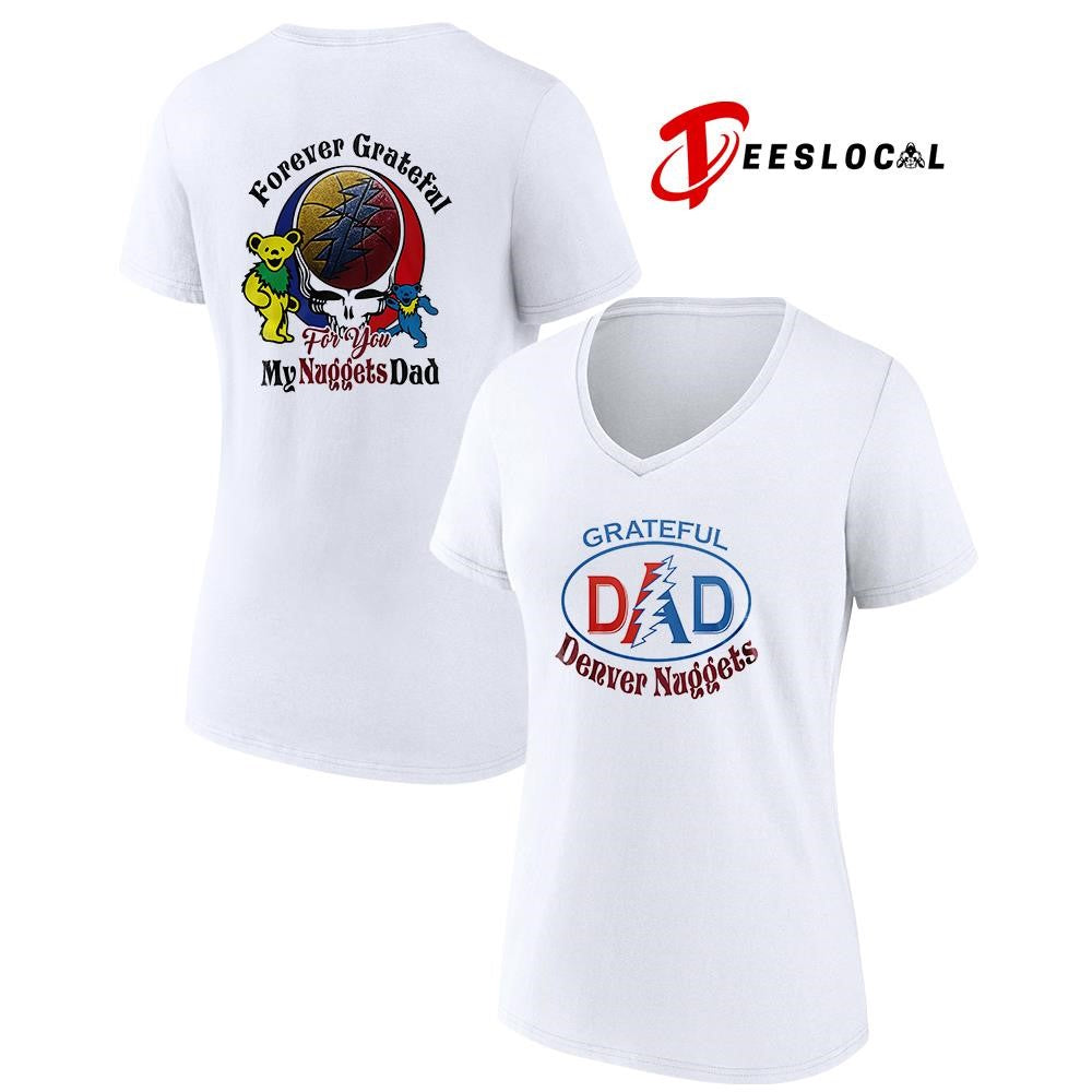 Denver Nuggets x Grateful Dead Father Day forever Grateful logo shirt