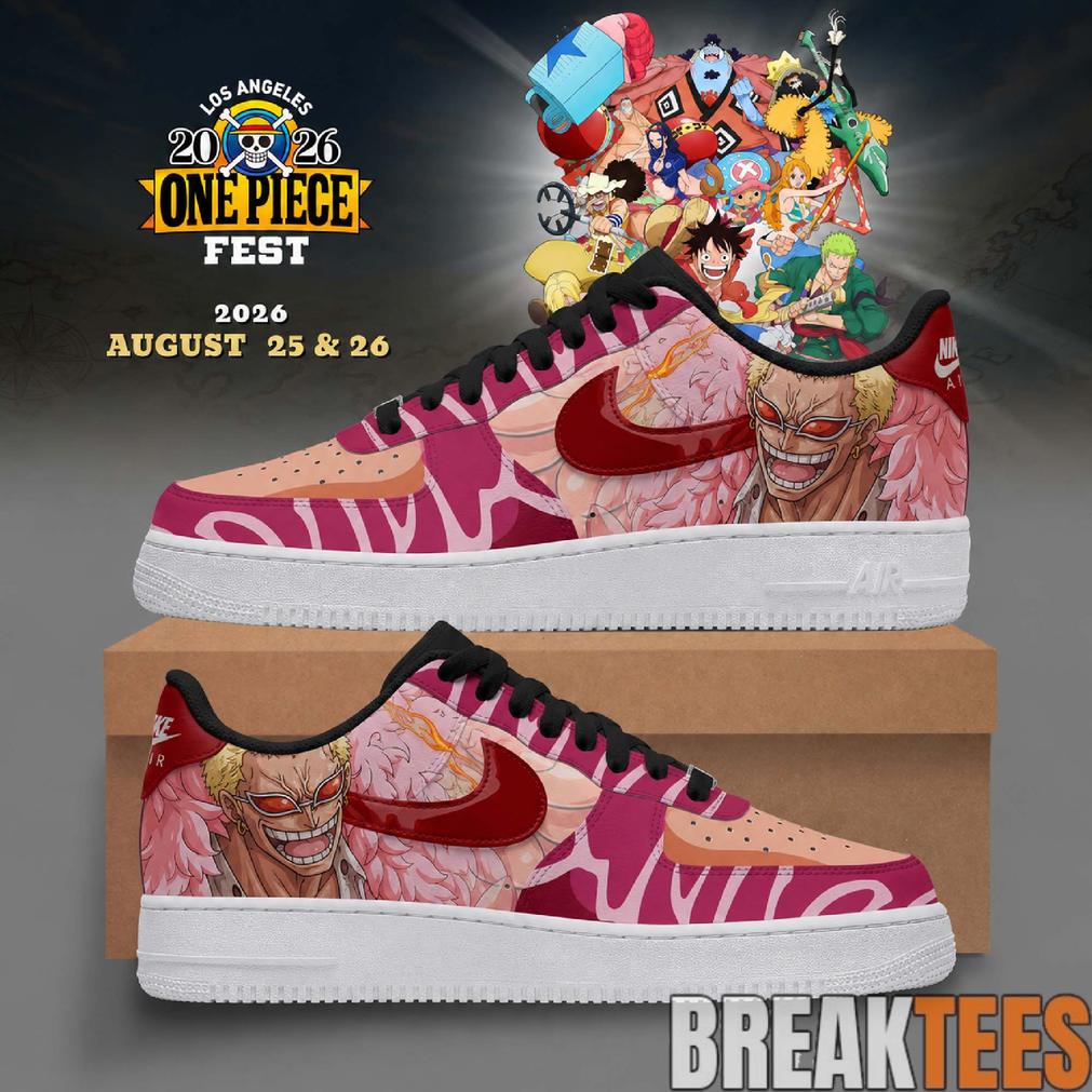 Doflamingo One Piece Fest 2026 Custom AF1 Shoes – Anime Fans Limited Edition