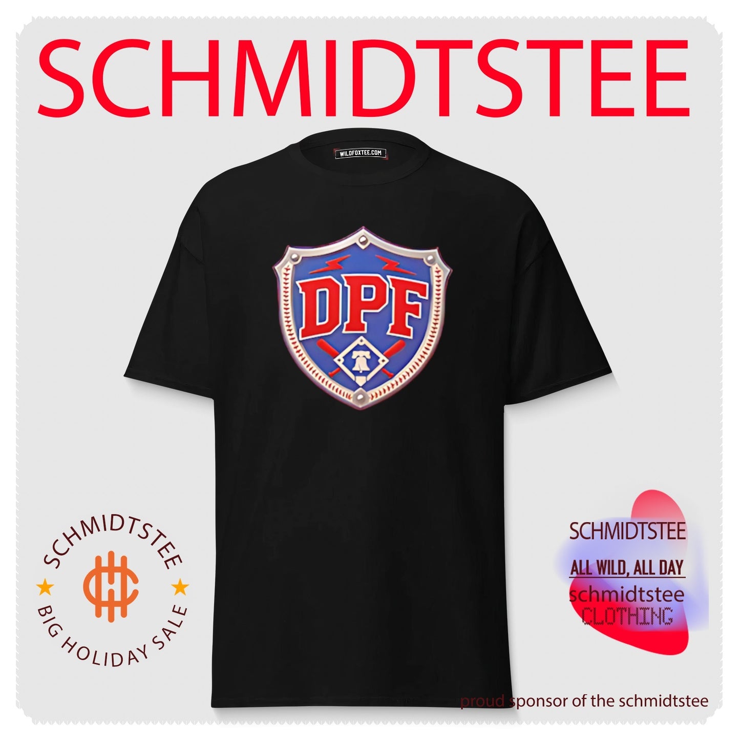 Dpf Philadelphia Phillies Shield Logo Baseball shirt