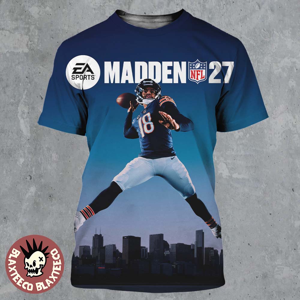 EA Sports NFL Madden 27 Caleb Williams Chicago Bears Cover Athlete Standard Edition All Over Print Shirt