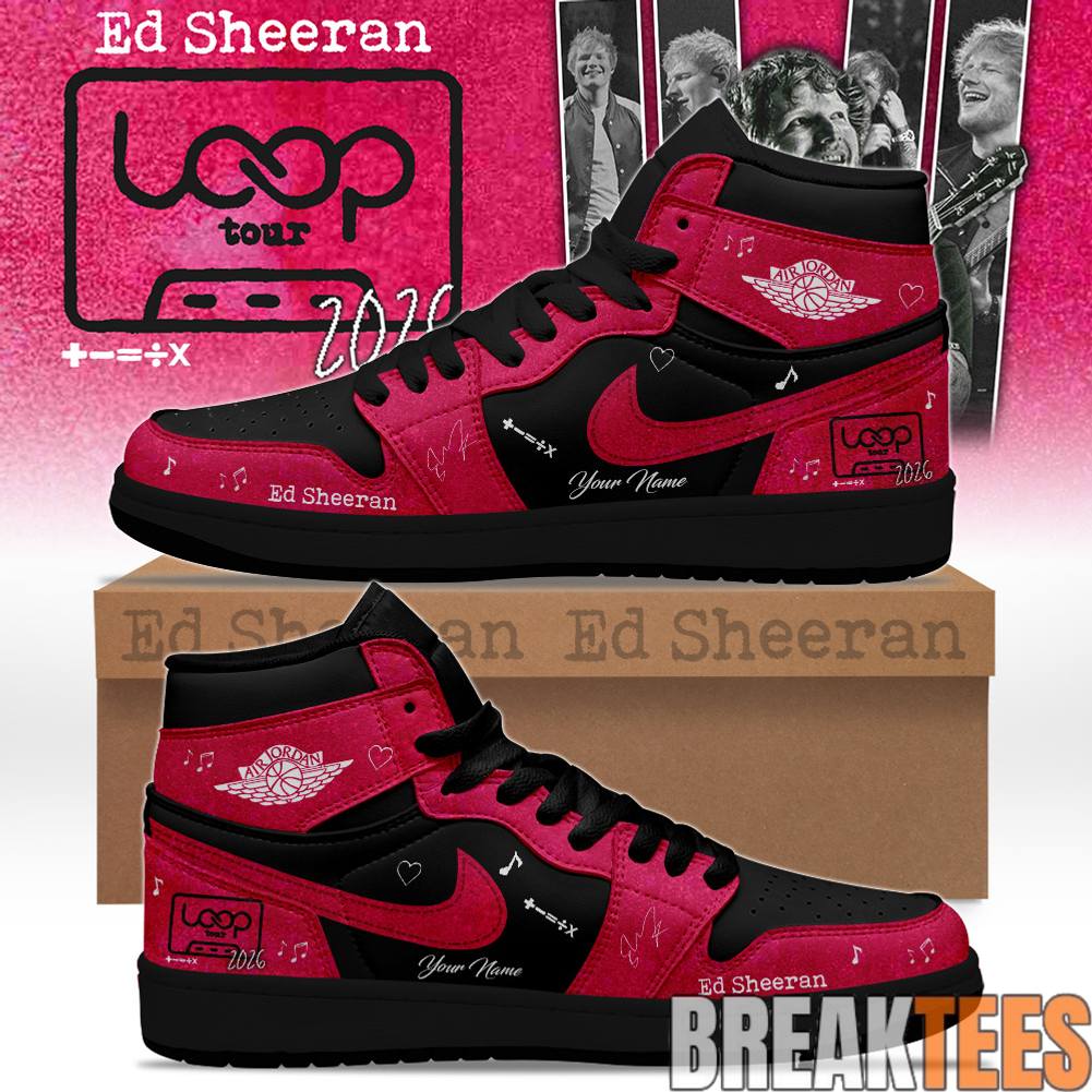 Ed Sheeran ”LOOP Tour 2026” Custom AJ1 Shoes