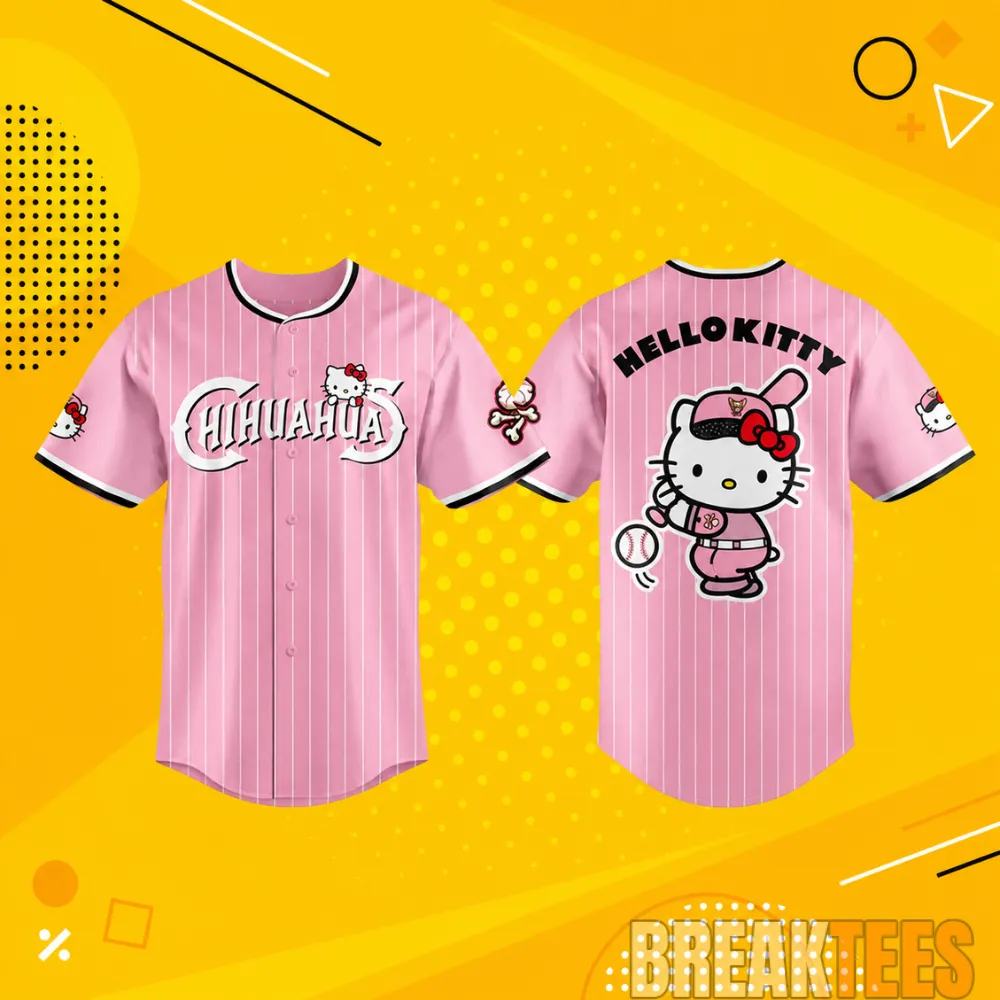 El Paso Chihuahuas x Hello Kitty Pink Night 2026 Baseball Jersey