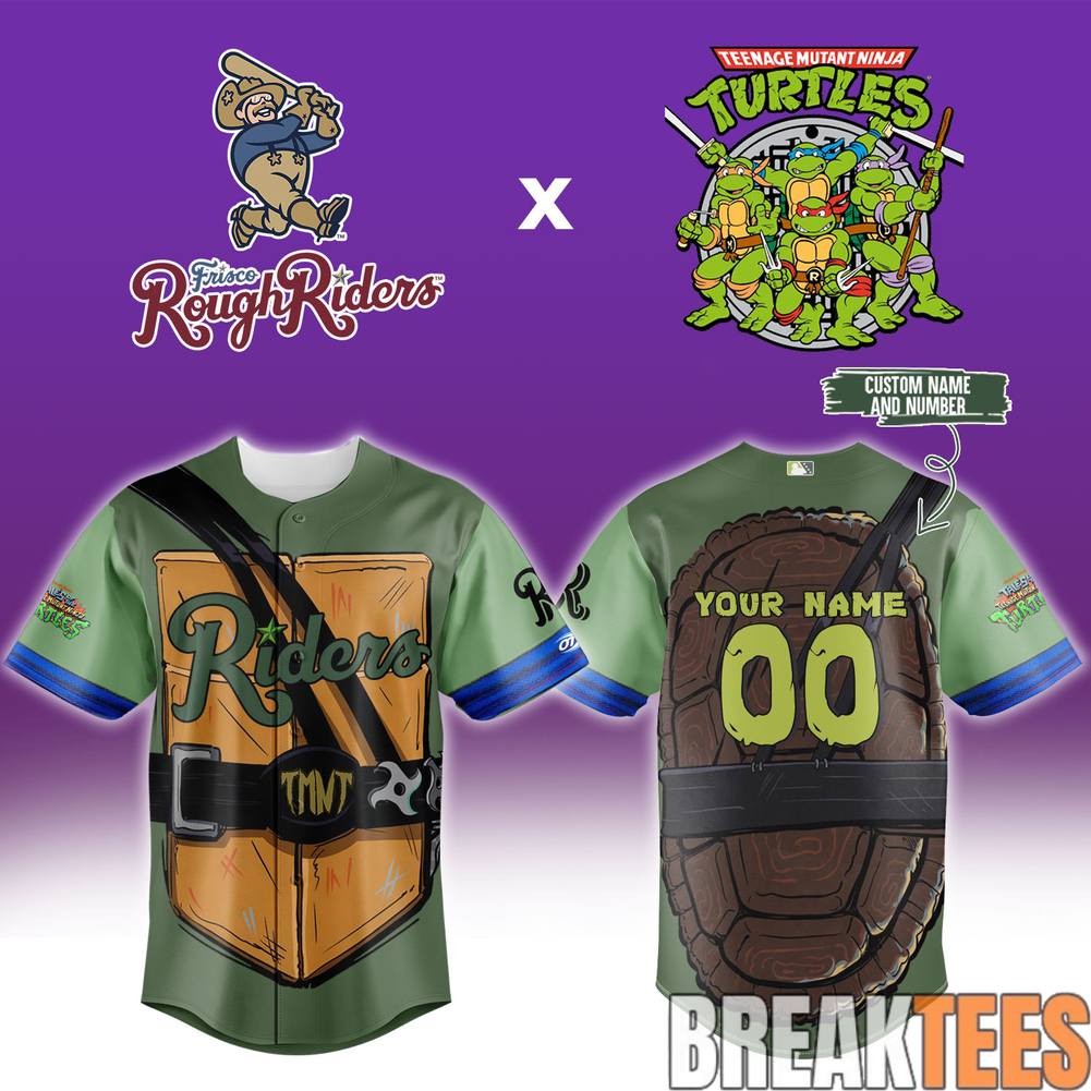 Frisco RoughRiders x Teenage Mutant Ninja Turtles Night 2026 Custom Jersey