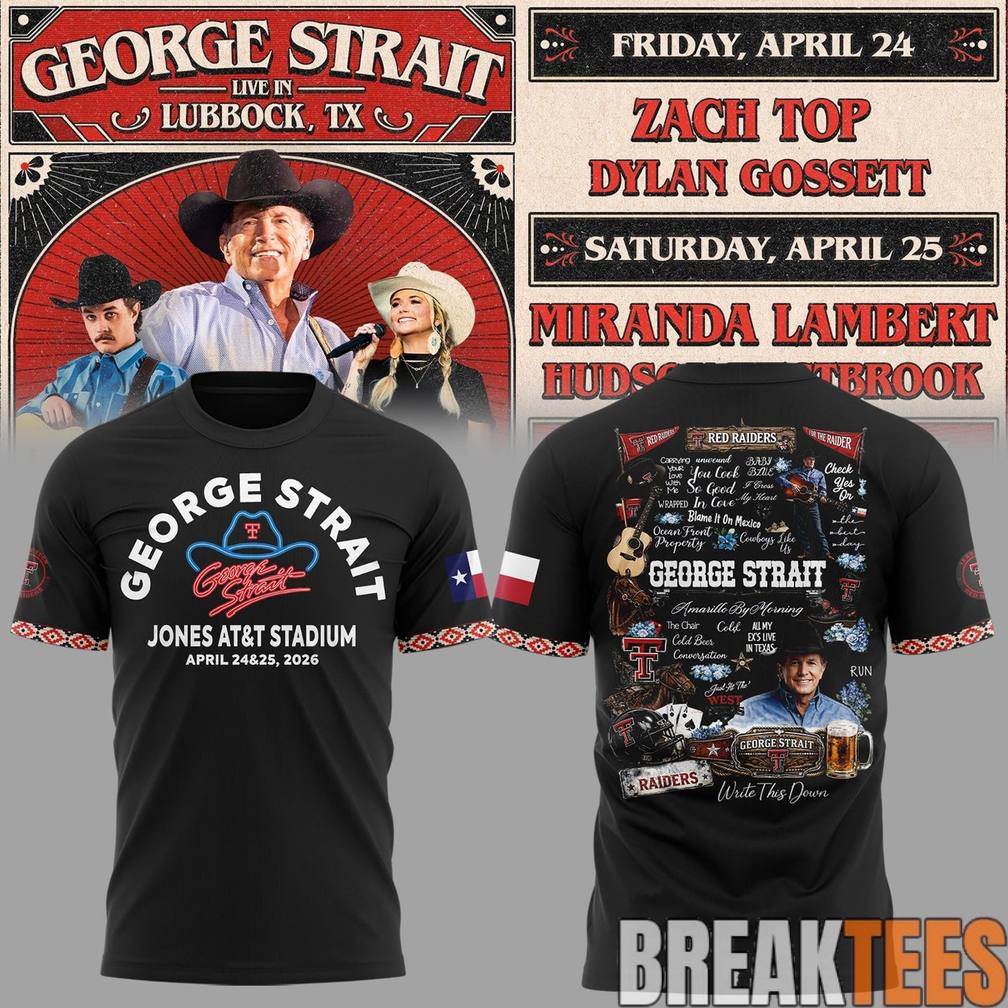 George Strait “One Last Ride” tour at Lubbock’s Jones AT&T Stadium Shirt