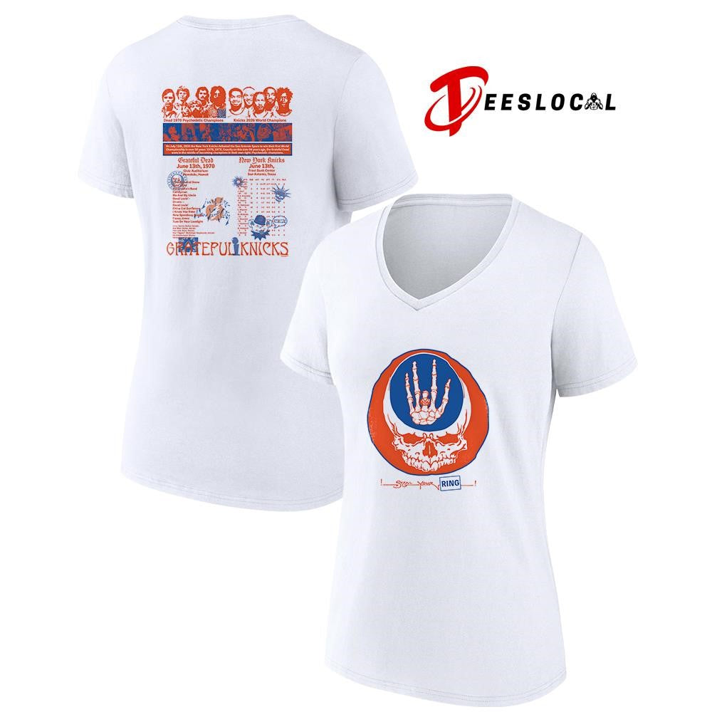 Grateful Dead x New York Knicks steal your ring Grateful Knicks graphic shirt