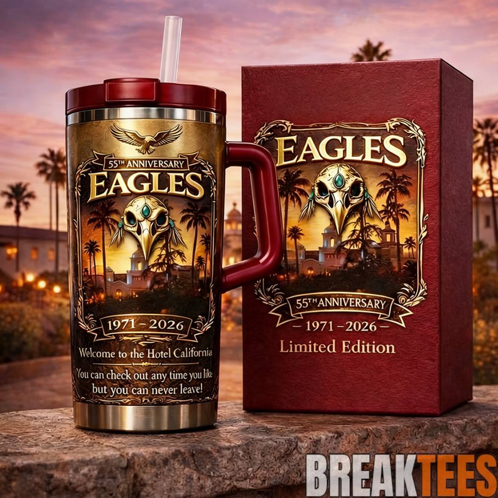 Hotel California Band Eagles 55th Anniversary Tumbler