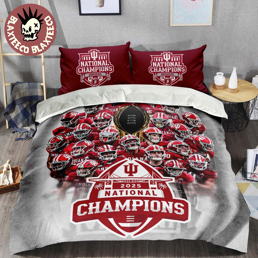 Indiana Hoosiers 2025 National Champions For The First Time Bedding Set