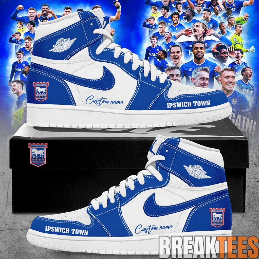 Ipswich Town Promoted 2026 EFL Championship Custom Air Jordan 1