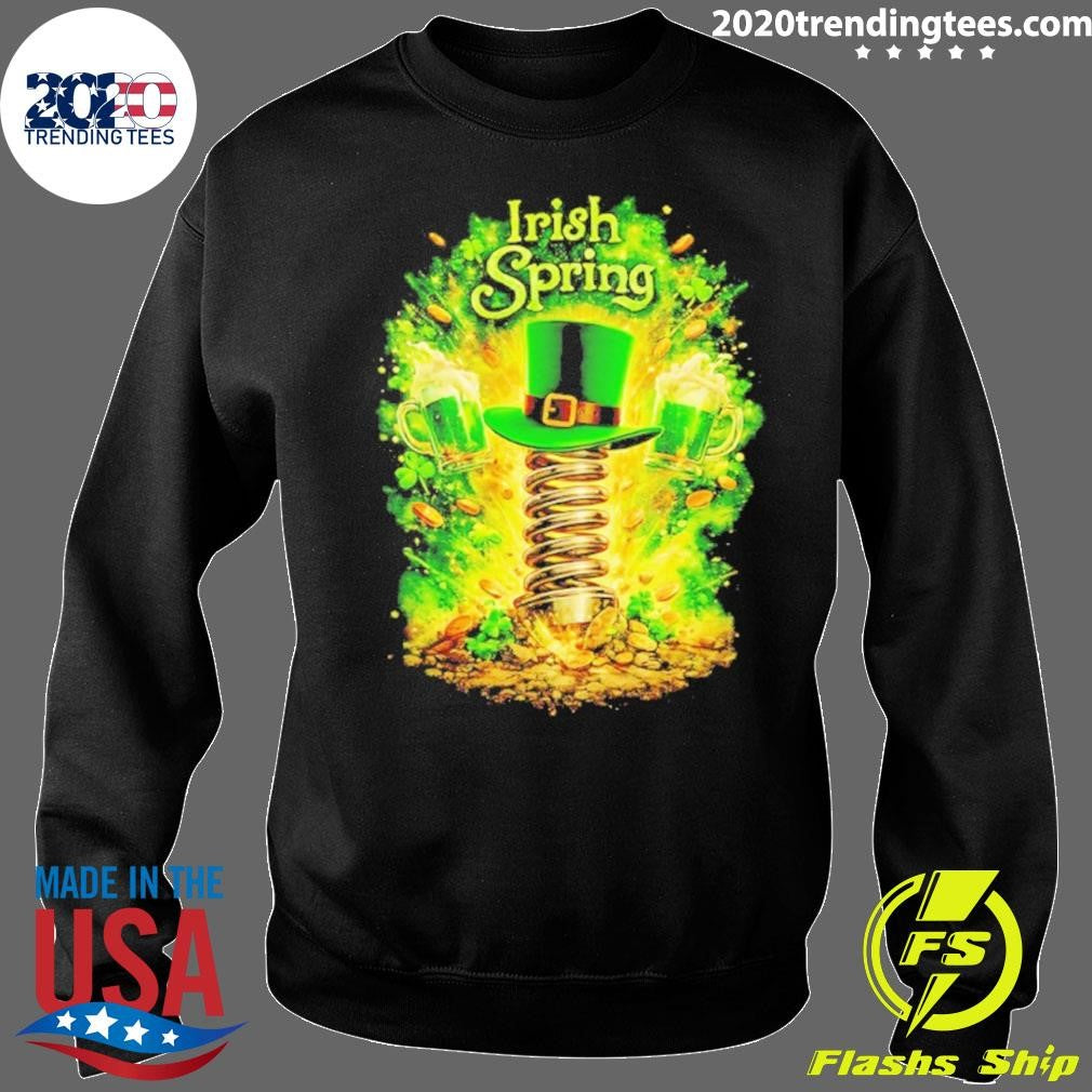 Irish Spring Leprechaun Hat And Gold Coin Graphic Shirt