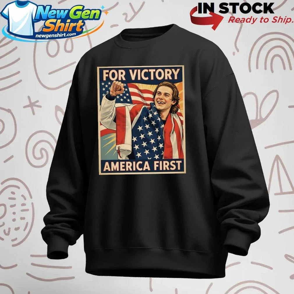 Jack Hughes For Victory America First Shirt