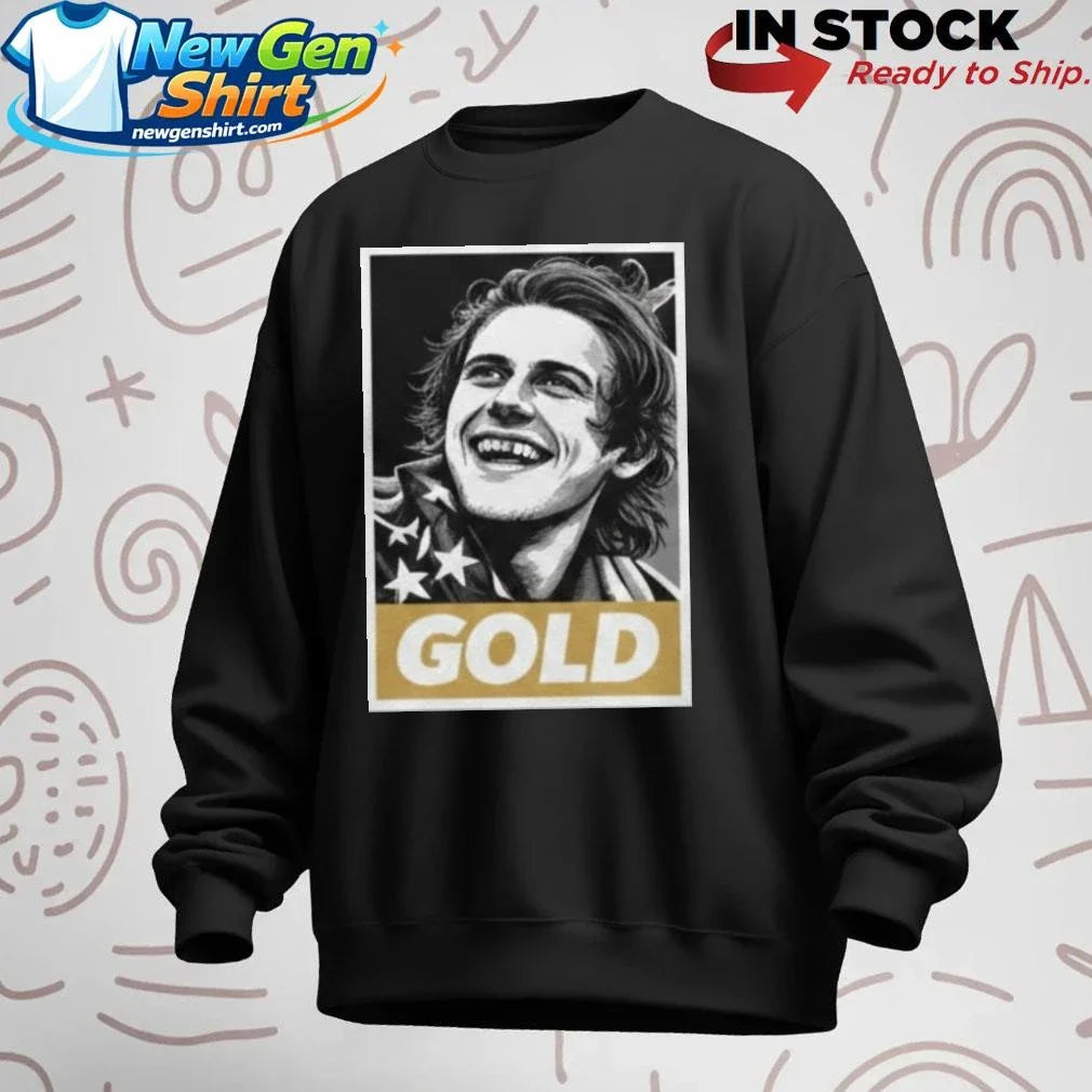 Jack Hughes USA Gold Medal Shirt