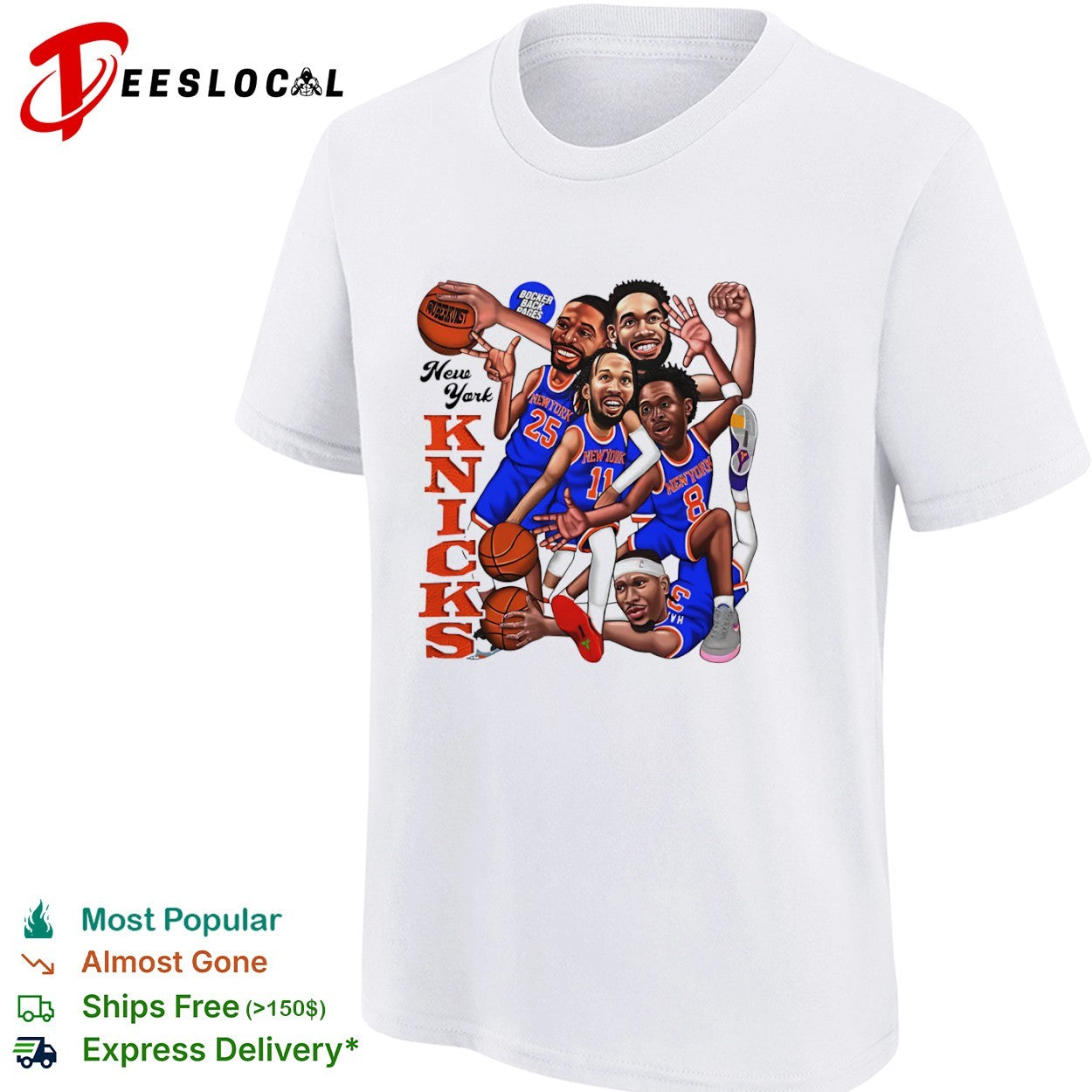 Jalen Brunson Karl Anthony Towns Mikal Bridges OG Anunoby New York Knicks shirt