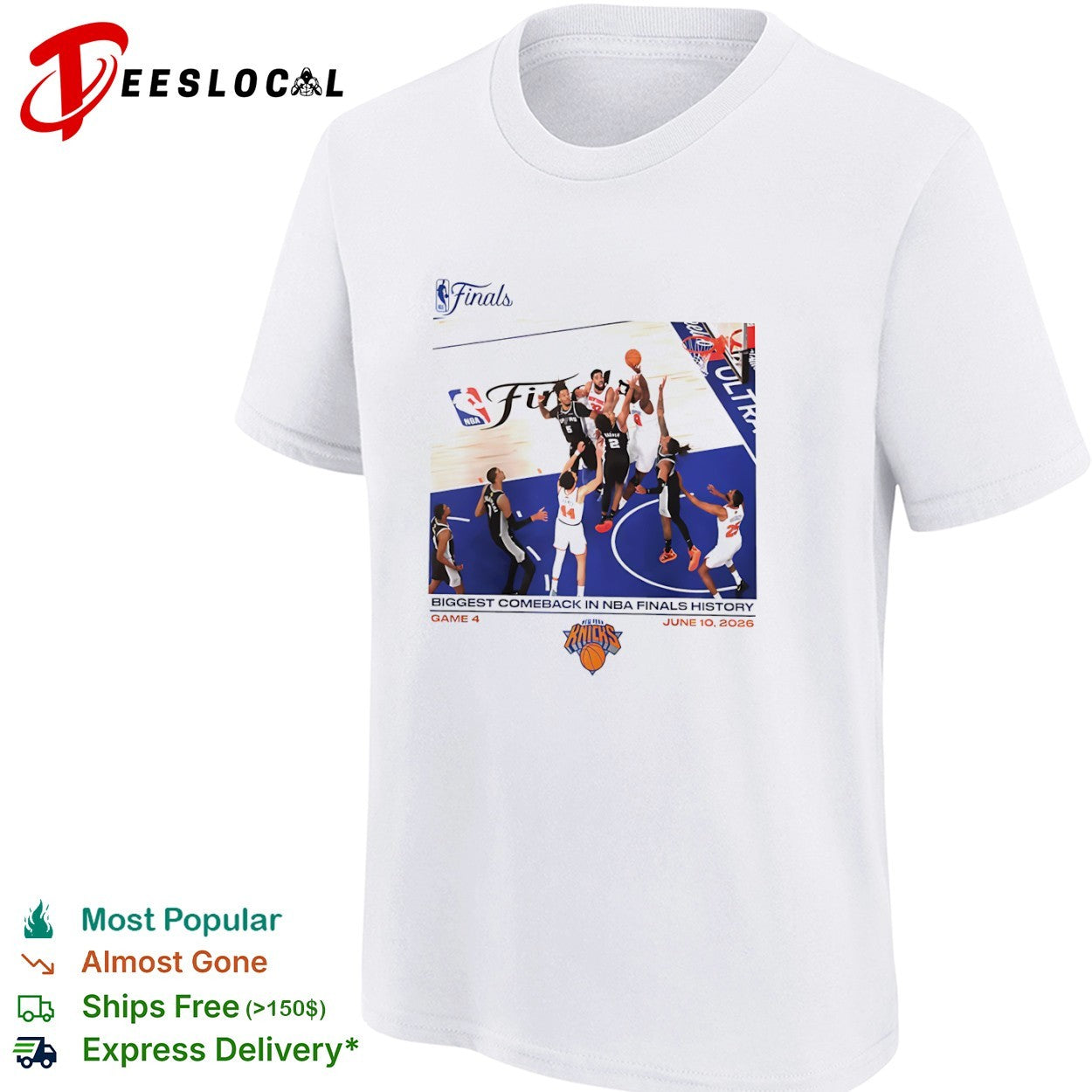 Jalen Brunson Karl Anthony Towns New York Knicks NBA Finals Biggest Comeback shirt