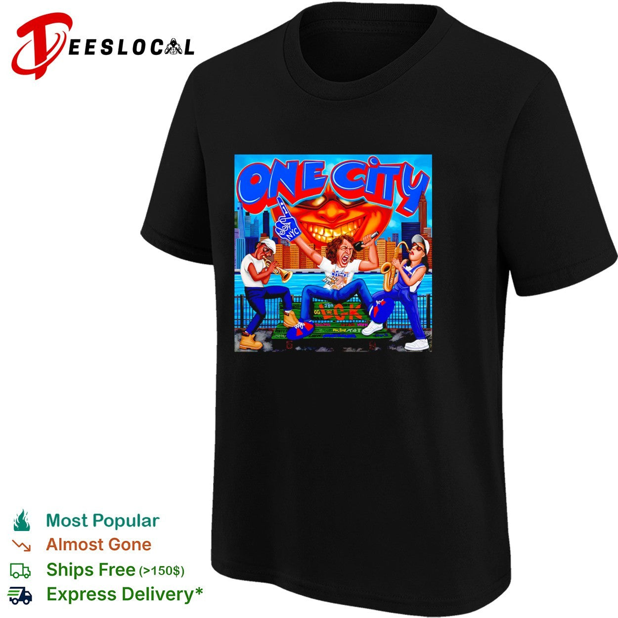 Jalen Brunson Karl Anthony Towns New York Knicks One City caricature shirt