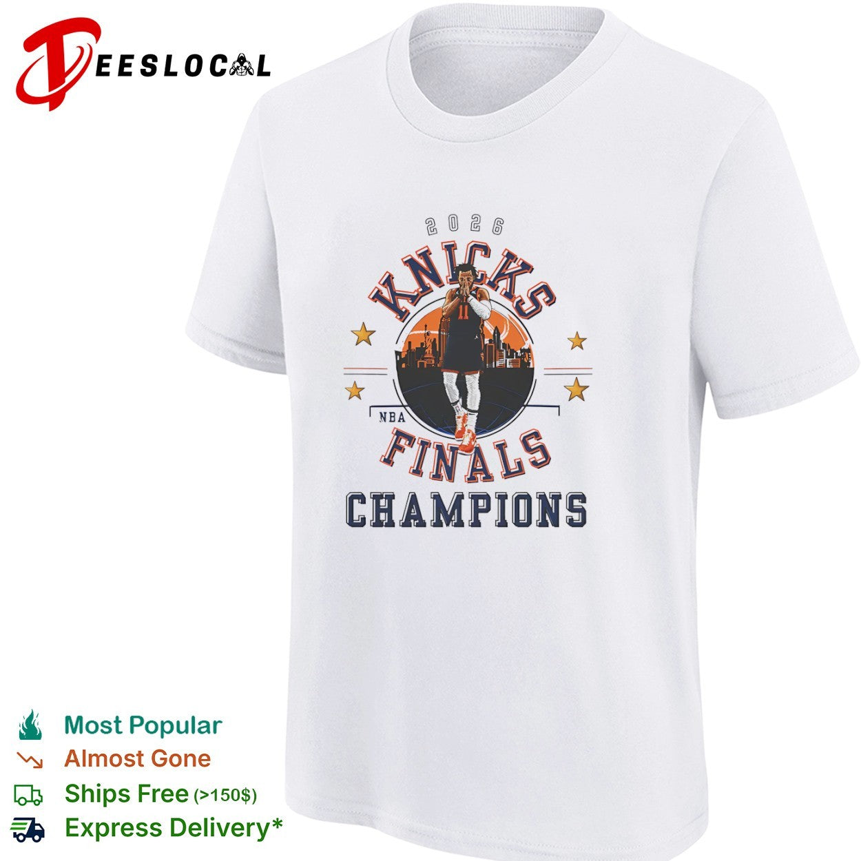 Jalen Brunson New York Knicks 2026 NBA Finals Champions shirt