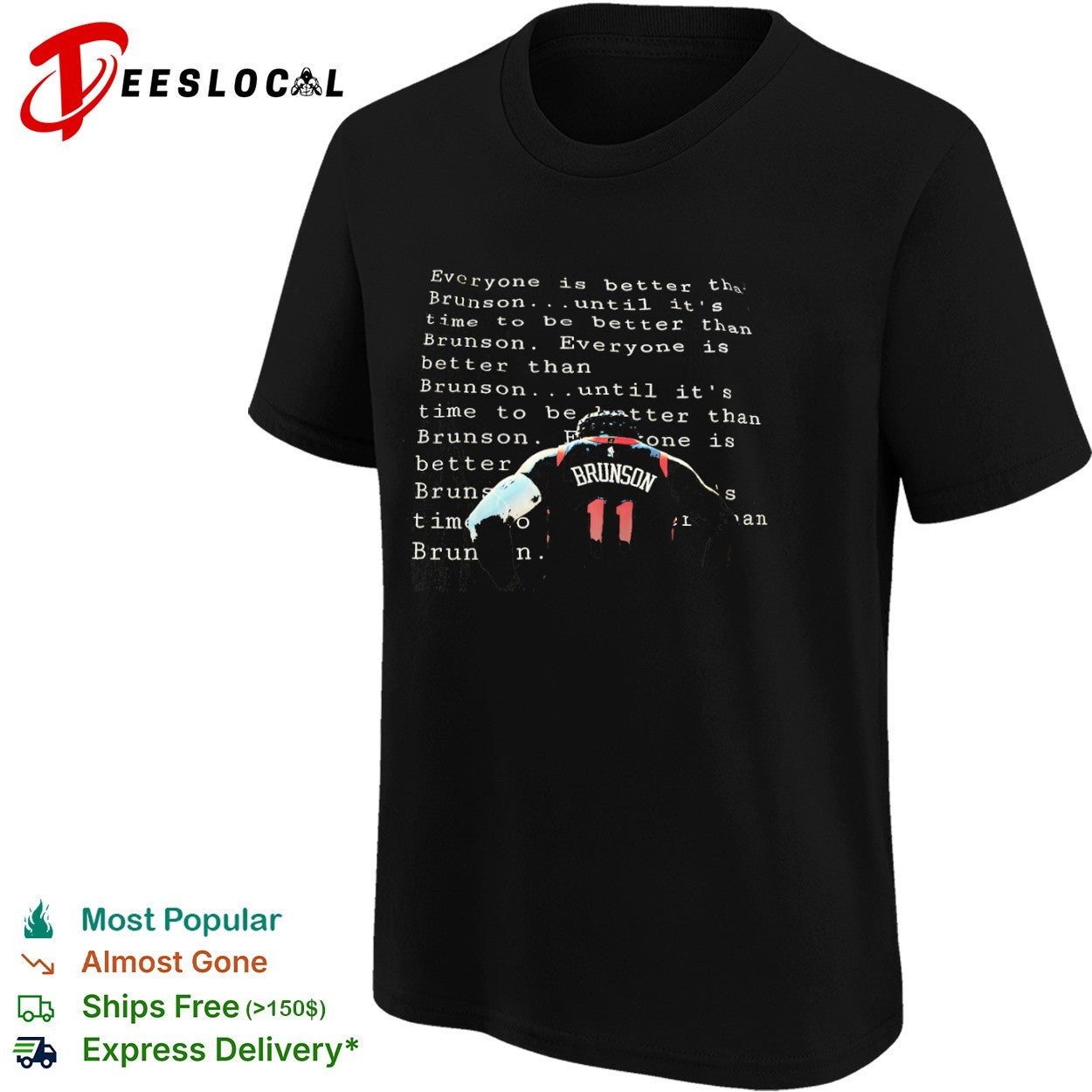 Jalen Brunson New York Knicks NBA Everyone is better than until it is time to shirt